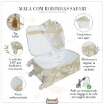 Mala Maternidade com rodinhas Safari Caqui - Masterbag