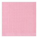 Manta para bebê em tricot Trançado Rosa - Mini & Co.