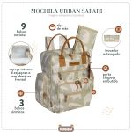 Mochila Maternidade Urban Safari Caqui - Masterbag