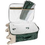 Mala com rodinhas + Bolsa Anne + Frasqueira Térmica Emy + Porta Carteira de Vacinação Safari Verde - Masterbag