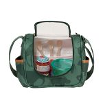 Mala com rodinhas + Bolsa Anne + Frasqueira Térmica Emy + Porta Carteira de Vacinação Safari Verde - Masterbag