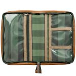 Mala com rodinhas + Bolsa Anne + Frasqueira Térmica Emy + Porta Carteira de Vacinação Safari Verde - Masterbag