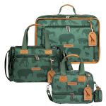 Mala Vintage + Bolsa Anne + Bolsa Térmica Vicky Safari Verde - Masterbag