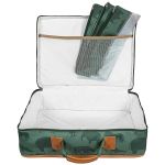 Mala Vintage + Bolsa Anne + Bolsa Térmica Vicky Safari Verde - Masterbag