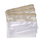 Conjunto 3 Saquinhos de Maternidade Safari Caqui  - Masterbag
