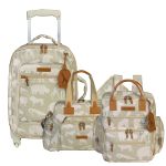 Mala com rodinhas + Bolsa Everyday + Mochila Urban Safari Caqui – Masterbag