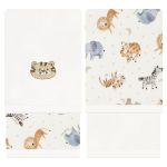Kit com 2 toalhinhas de boca atoalhadas Safari Sleep - Mini & Co.