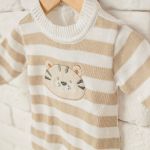 Macacão longo para bebê em tricot Tigrinho - Mini & Co.