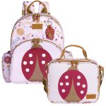 Mochila + Lancheira Térmica Kids Joaninha - Masterbag Kids