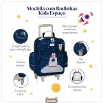 Mochila com rodinhas Kids Espaço - Masterbag Kids