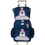 Mochila com rodinhas + Lancheira Térmica Kids Espaço - Masterbag Kids
