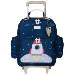 Mochila com rodinhas + Lancheira Térmica Kids Espaço - Masterbag Kids