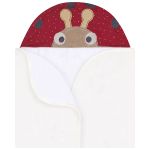 Toalha de banho c/ forro em fralda para bebê Cogumelos - Mini & Co.