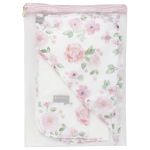 Conjunto de Toalhas Flora: Toalha de banho c/ capuz + 2 Toalhinhas - Masterbag