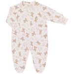 Macacão longo c/ zíper para bebê em algodão egípcio Ursa Provençal - Mini & Co.