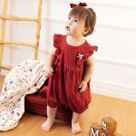 Macacão regata babadinhos para bebê em algodão egípcio Cogumelos - Mini & Co.