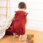 Macacão regata babadinhos para bebê em algodão egípcio Cogumelos - Mini & Co.