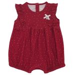 Macacão regata babadinhos para bebê em algodão egípcio Cogumelos - Mini & Co.