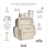 Mochila Maternidade Urban Carrinhos Marfim - Masterbag