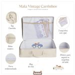 Mala Maternidade Vintage Carrinhos Marfim - Masterbag