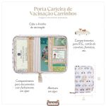 Porta Carteira de Vacinação de bebê Carrinhos Marfim - Masterbag