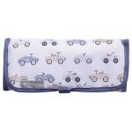 Mala com rodinhas + Bolsa Nina + Frasqueira Térmica Emy + Porta Carteira de Vacinação Carrinhos Azul – Masterbag