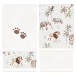 Kit com 2 toalhinhas de boca atoalhadas Safari - Mini & Co.