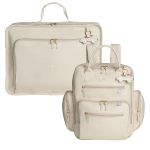Mala Vintage + Mochila Urban Carrinhos Marfim – Masterbag