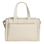 Mala com rodinhas + Bolsa Anne + Bolsa Vicky + Porta Carteira de Vacinação Carrinhos Marfim - Masterbag