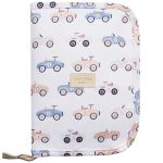 Mala com rodinhas + Bolsa Anne + Bolsa Vicky + Porta Carteira de Vacinação Carrinhos Marfim - Masterbag