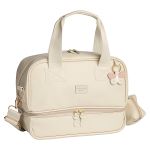 Mala com rodinhas + Bolsa Nina + Bolsa Térmica Vicky Borboletas Marfim – Masterbag