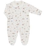 Macacão longo c/ golinha para bebê em algodão egípcio Fazendinha - Mini & Co.