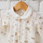Macacão longo c/ golinha para bebê em algodão egípcio Fazendinha - Mini & Co.