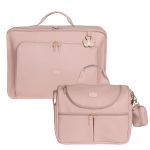 Mala Vintage + Bolsa Nina Borboletas Rosa - Masterbag