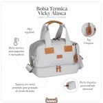 Bolsa Térmica para bebê Vicky Alasca Cinza - Masterbag