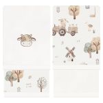 Kit com 2 toalhinhas de boca atoalhadas Fazendinha - Mini & Co.