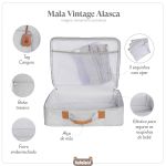 Mala Maternidade Vintage Alasca Cinza - Masterbag