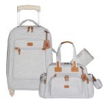 Mala com rodinhas + Bolsa Everyday Alasca Cinza – Masterbag