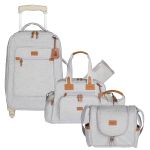 Mala com rodinhas + Bolsa Everyday + Frasqueira Térmica Emy Alasca Cinza - Masterbag