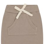 Calça para bebê em algodão egípcio Savana Marrom - Mini & Co.