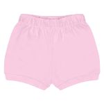Shorts para bebê em algodão egípcio Rosa - Mini & Co.