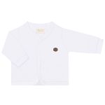 Casaco para bebê em algodão egípcio Branco - Mini & Co.