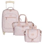 Mala com rodinhas + Bolsa Anne + Frasqueira Térmica Emy Liberty - Masterbag