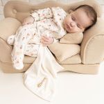 Kit com 2 toalhinhas de boca atoalhadas Rose Garden - Mini & Co.