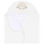 Toalha de banho c/ forro em fralda para bebê Fazendinha - Mini & Co.