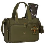 Mala com rodinhas + Bolsa Anne + Bolsa Térmica Vicky Avião Oliva - Masterbag