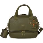 Mala com rodinhas + Bolsa Anne + Bolsa Térmica Vicky Avião Oliva - Masterbag
