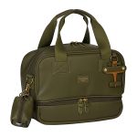 Mala com rodinhas + Bolsa Anne + Bolsa Térmica Vicky Avião Oliva - Masterbag