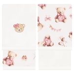 Kit com 2 toalhinhas de boca atoalhadas Ursa Toy - Mini & Co.