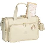 Mala Vintage + Bolsa Anne + Frasqueira Térmica Emy Borboletas Marfim – Masterbag